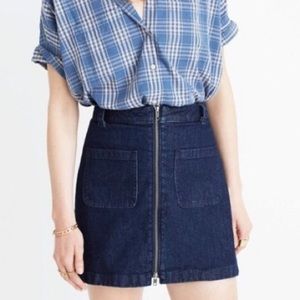 Madewell denim skirt